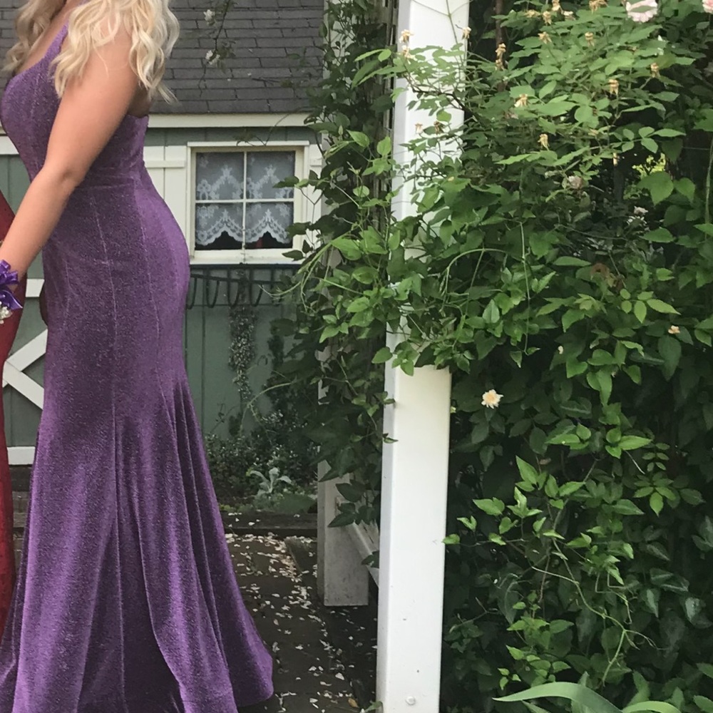 Purple sparkly prom dress - castle couture - Picture 7 of 8